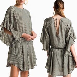 A.L.C. Cannon Dress, Striped Flowy w Bell Sleeve